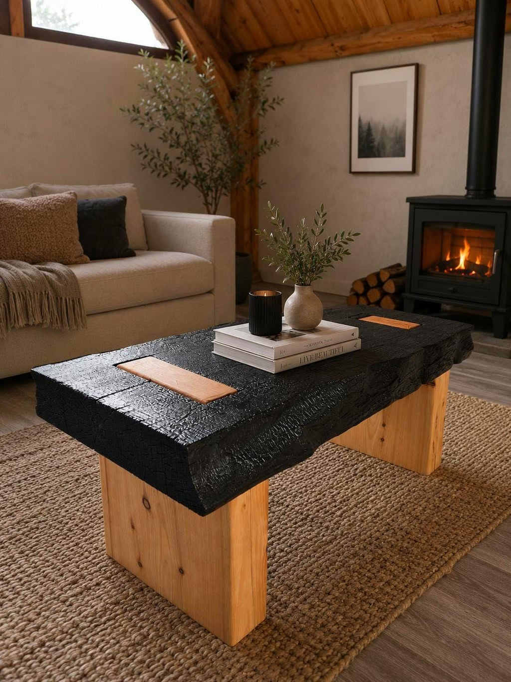 Shou Sugi Ban Coffee Table